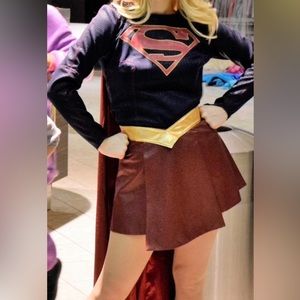 Supergirl cape and skirt set
